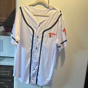 Hooters White and Black Men's Jersey Shirt